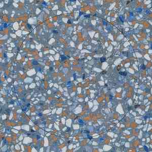 Виниловая плитка ПВХ FORBO Allura Material 63592DR7 blue terrazzo circle фото ##numphoto## | FLOORDEALER